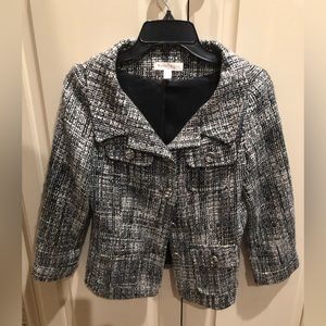 White House Black Market Tweed Blazer Sz 4